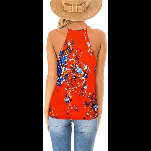 Deep V Neck Wrap Spaghetti Strap Tank Top - Picture 4 of 6